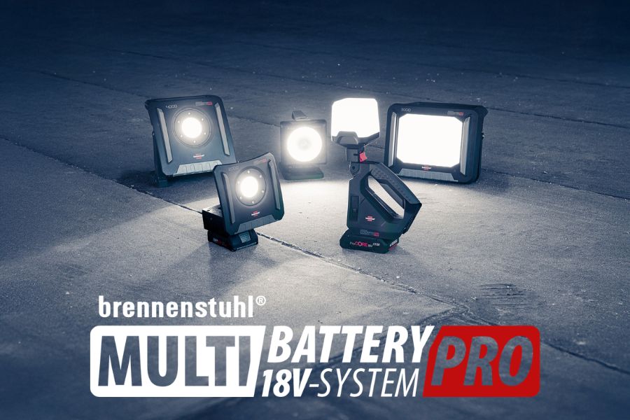 Neuheiten im brennenstuhl® Multi Battery 18V System Pro
