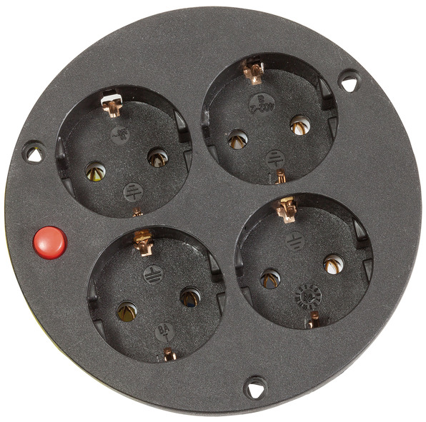 Brennenstuhl Steckdoseneinsatz-Montageplatte Thermostat mit Kontroll-Leuchte