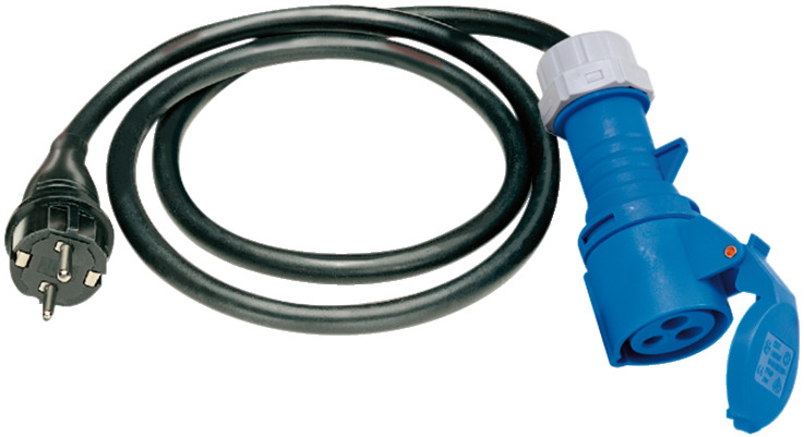 Câble Adaptateur Cee 1,5 M - Fiche Mâle Vers Prise De Terre Ip44