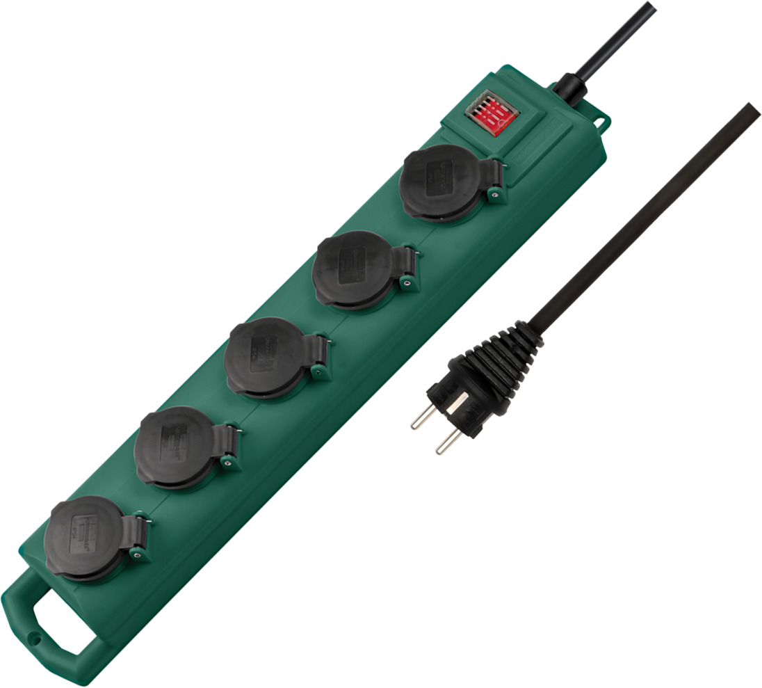 SuperSolid SL 554 DE IP54 GartenSteckdosenverteiler 5fach 5m H07RNF
