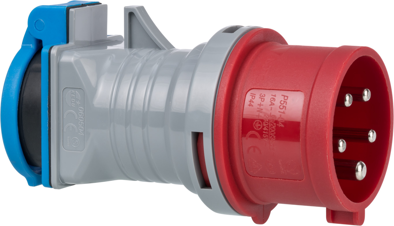Adapter Von Schuko-Stecker Auf 16A CEE-Kupplung – Perfekt Für Bauwagen, Container Und Catering