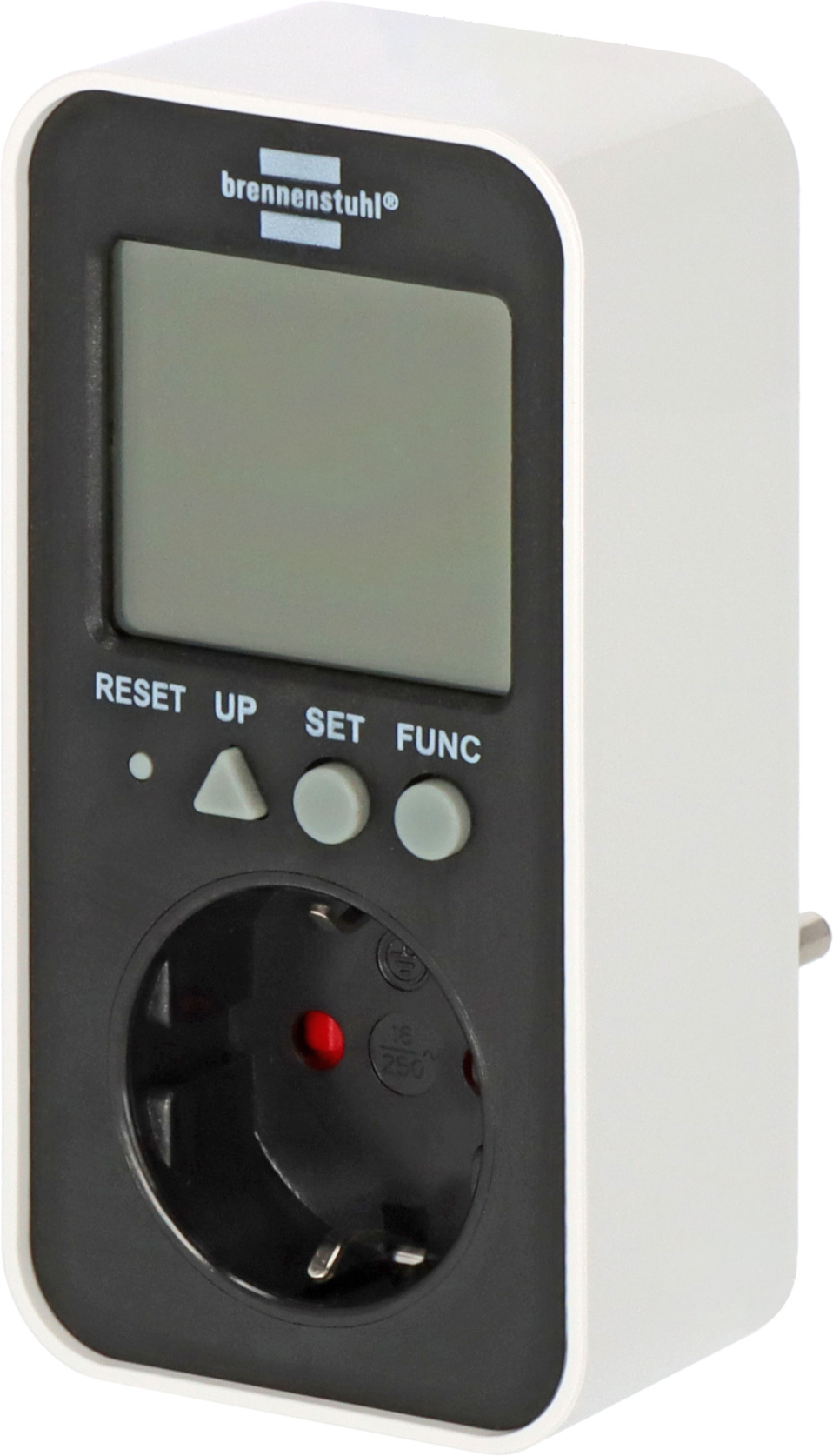 Brennenstuhl Eco-Line 1155400015 Energiekostenmeter EM 235 stekkerdoos 5-voudig wit zonder schakelaar