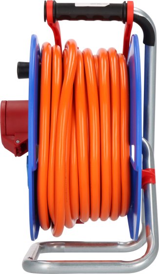 Garant CEE/5 Kabeltrommel ST 300 IP44, 1x CEE 400V/16A + 2x Typ F, 25m AT-N07V3V3-F 5G2,5 orange - Produktansicht