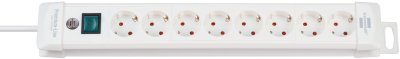 Premium-Line Steckdosenleiste 8-fach weiss 3m H05VV-F 3G1,5