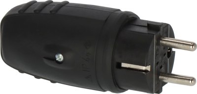 Schutzkontakt-Gummistecker 230V/16A IP44