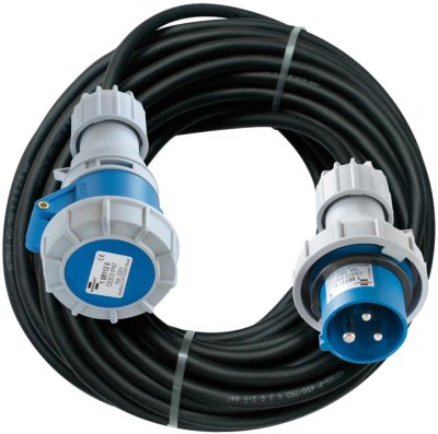 CEE-Verlängerungskabel IP67 25m schwarz H07RN-F 3G2,5