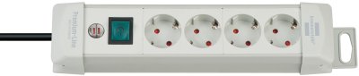 Premium-Line Steckdosenleiste 4-fach lichtgrau 1,8m H05VV-F 3G1,5