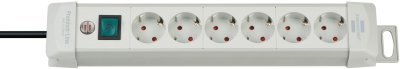 Premium-Line Steckdosenleiste 6-fach lichtgrau 3m H05VV-F 3G1,5