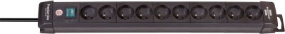 Premium-Line Steckdosenleiste 10-fach schwarz 3m H05VV-F 3G1,5 *CZ*