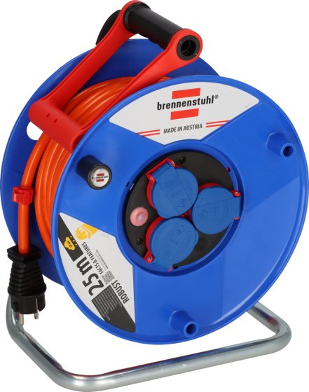 Garant&reg; Kabeltrommel ST 290 IP44, 3x Typ F, 25m AT-N07V3V3-F 3G2,5 orange - Produktbild