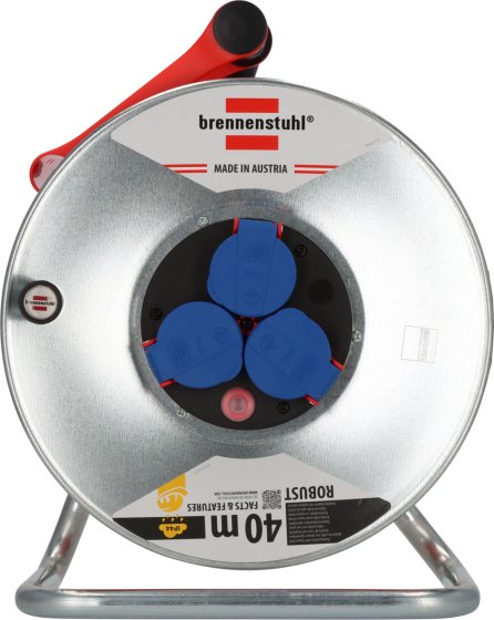 Garant&reg; Kabeltrommel SK 290 IP44, 3x Typ F, 40m AT-N07V3V3-F 3G1,5 orange - Produktansicht