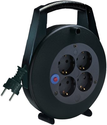 Vario Line L Kabelbox 4-fach schwarz/schwarz 5m H05VV-F 3G1,5