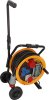 Brobusta FI+LS CEE 380 Kabeltrommel mit Wagen, 1x CEE 400V/32A, 1x CEE 400V/16A, 3x Schutzkontakt-Steckdosen 230V/16A, 30m H07RN-F 5G4,0 schwarz, IP44