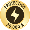 Premium-Line 30.000A Überspannungsschutz-Steckdosenleiste 4-fach lichtgrau 1,8m H05VV-F 3G1,5
