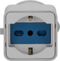 Caravan-Adapter CEE 3-polig 16A/230V IP20 CEE-Steckdose, IT-Kupplung universal (IT 10/16 A + DE 16A) - Produktansicht