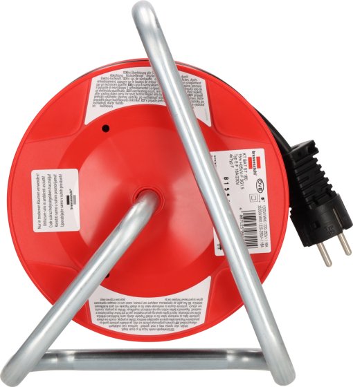 BAT Kabeltrommel ST 180, 4x Typ F, 15m H05VV-F 3G1.5 schwarz (VP32Stk.) - Produktansicht