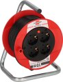BAT Kabeltrommel ST 180, 4x Typ F, 10m H05VV-F 3G1.5 schwarz - Produktbild