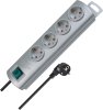 Primera-Line Steckdosenleiste 4-fach silber 1,5m H05VV-F 3G1,5