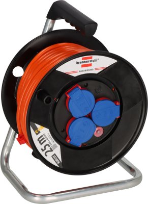 BAT Kabeltrommel ST 240 IP44, 3x Typ F, 25m AT-N07V3V3-F 3G1,5 orange
