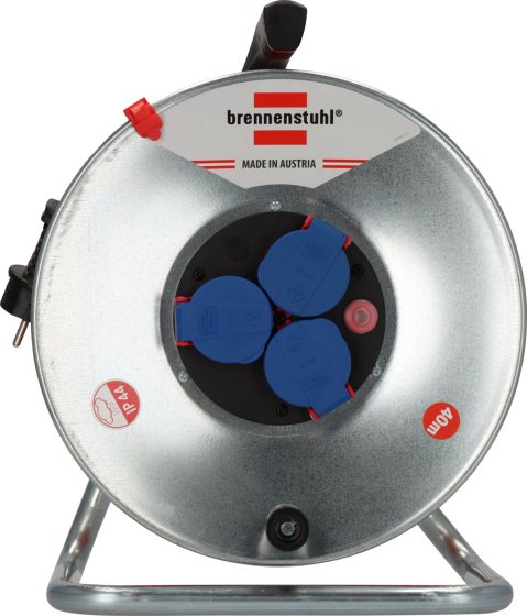 BAT Kabeltrommel SK 290 IP44, 3x Typ F, 40m AT-N07V3V3-F 3G1,5 orange - Produktansicht