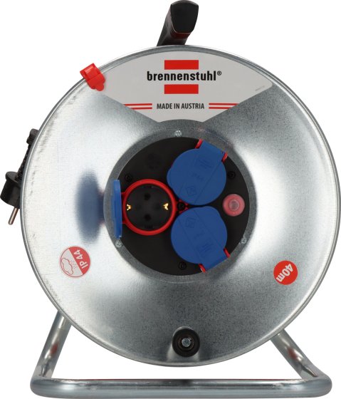 BAT Kabeltrommel SK 290 IP44, 3x Typ F, 40m AT-N07V3V3-F 3G1,5 orange - Produktansicht