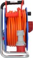 Garant CEE/5 Kabeltrommel ST 300 IP44, 1x CEE 400V/16A + 2x Typ F, 20m AT-N07V3V3-F 5G2,5 orange - Produktansicht