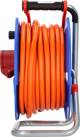 Garant CEE/5 Kabeltrommel ST 300 IP44, 1x CEE 400V/16A + 2x Typ F, 20m AT-N07V3V3-F 5G2,5 orange - Produktansicht