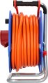 Garant CEE/5 Kabeltrommel ST 300 IP44, 1x CEE 400V/16A + 2x Typ F, 20m AT-N07V3V3-F 5G2,5 orange - Produktansicht