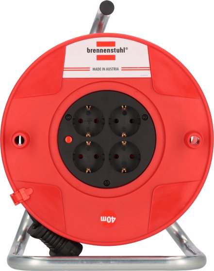 BAT Kabeltrommel ST 260, 4x Typ F, 40m H05VV-F 3G1.5 schwarz (VP54Stk) - Produktansicht