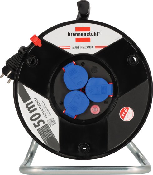 BAT Kabeltrommel ST 290 IP44, 3x Typ F, 50m H05RR-F 3G1.5 - Produktansicht