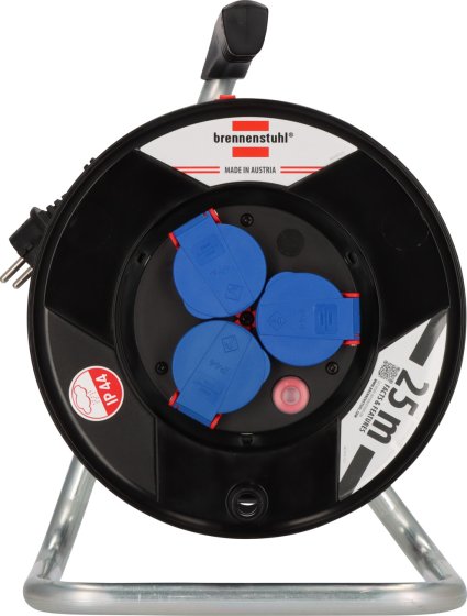 BAT Kabeltrommel ST 290 IP44, 3x Typ F, 25m H05RR-F 3G1.5 - Produktansicht