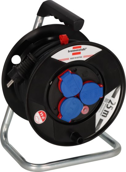 BAT Kabeltrommel ST 290 IP44, 3x Typ F, 25m H05RR-F 3G1.5 - Produktbild