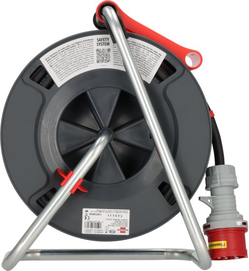 Professional CEE/5 Kabeltrommel ST 300 IP44, Phasenwender, 1xCEE 400V/16A + 2x Typ F, 25m H07RN-F 5G2.5 - Produktansicht