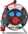 Professional CEE/5 Kabeltrommel ST 300 IP44, Phasenwender, 1xCEE 400V/16A + 2x Typ F, 25m H07RN-F 5G2.5 - Produktansicht