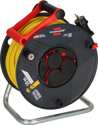 Professional Kabeltrommel ST 290 IP44, 3x Typ F, 50m AT-N07V3V3-F 3G1,5 gelb