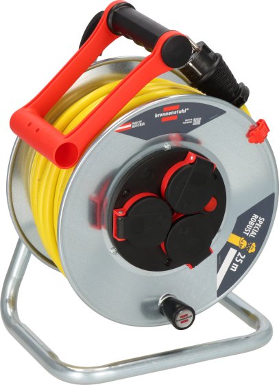 Professional Kabeltrommel SK 240 IP44, 3x Typ F, 25m AT-N07V3V3-F 3G1,5 orange - Produktbild