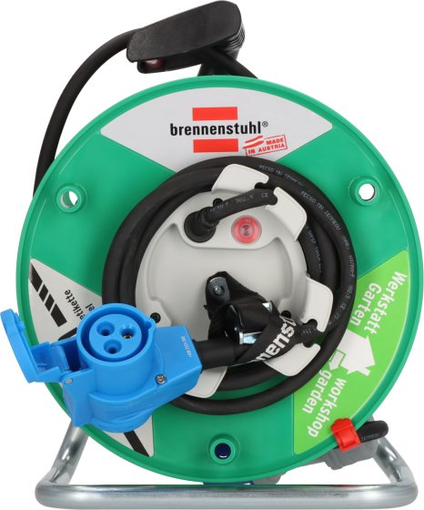Garant CEE/3 G Camping-Kabeltrommel ST 290 IP44, Winkelkupplung CEE/Typ F, 25m H07RN-F 3G2,5 - Produktansicht