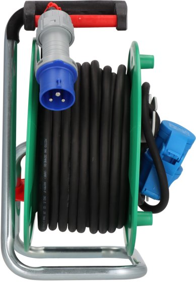 Garant CEE/3 G Camping-Kabeltrommel ST 290 IP44, Winkelkupplung CEE/Typ F, 25m H07RN-F 3G2,5 - Produktansicht