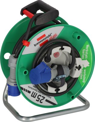 Garant CEE/3 G Camping-Kabeltrommel ST 290 IP44, Winkelkupplung CEE/Typ F, 25m H07RN-F 3G2,5