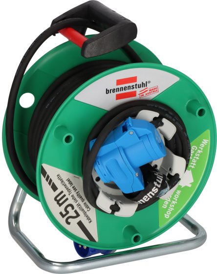 Garant CEE/3 G Camping-Kabeltrommel ST 290 IP44, Winkelkupplung CEE/Typ F, 25m H07RN-F 3G2,5 - Produktbild