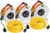 Power-Set C Stahl Plus IP44 neutral Kabeltrommel 3x50m + Verlängerung 2x25m 3G1,5 AT-N07V3V3
