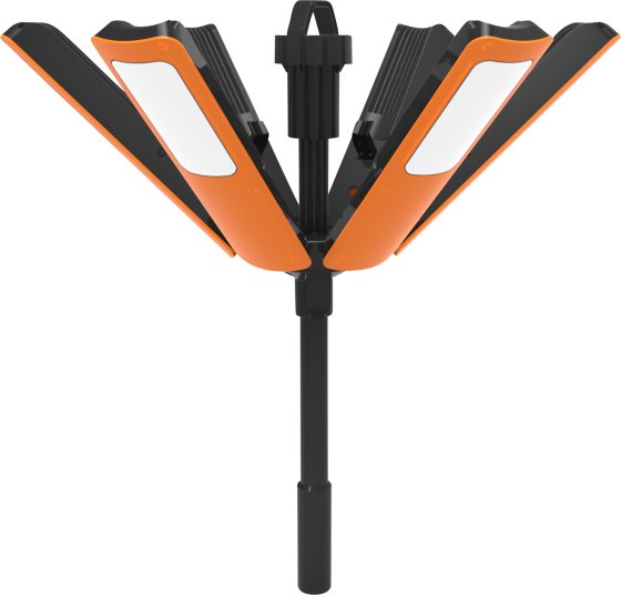 professionalLINE Mobiler 360° LED Strahler 200W CRI95, 6,7m H07RN-F 3G1,0 + 3,3m H05RN-F 2x1,0, 13600lm, IK08, IP44 - Produktbild