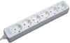 BAT Steckdosenleiste 6-fach, weiss, ohne Schalter, 3m H05VV-F3G1.5 Kabel, erhöhtem Berührungsschutz
