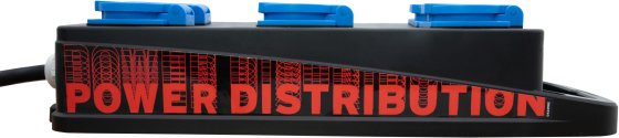 Portabler Stromverteiler BSV P Typ F 230V/16A, 6x Schutzkontakt-Steckdosen, Schutzkontakt-Stecker Typ F, 5m H07RN-F 3G2.5 schwarz - Produktansicht