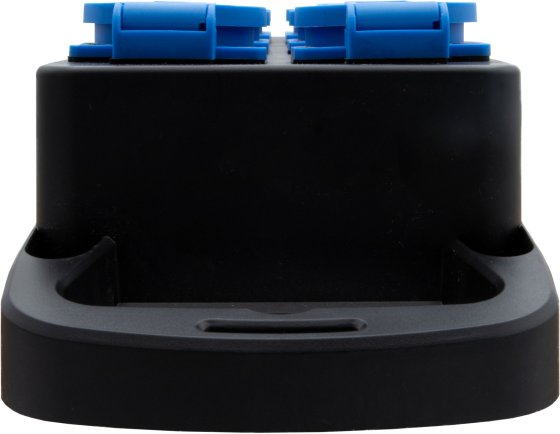 Portabler Stromverteiler BSV P Typ F 230V/16A, 6x Schutzkontakt-Steckdosen, Schutzkontakt-Stecker Typ F, 5m H07RN-F 3G2.5 schwarz - Produktansicht