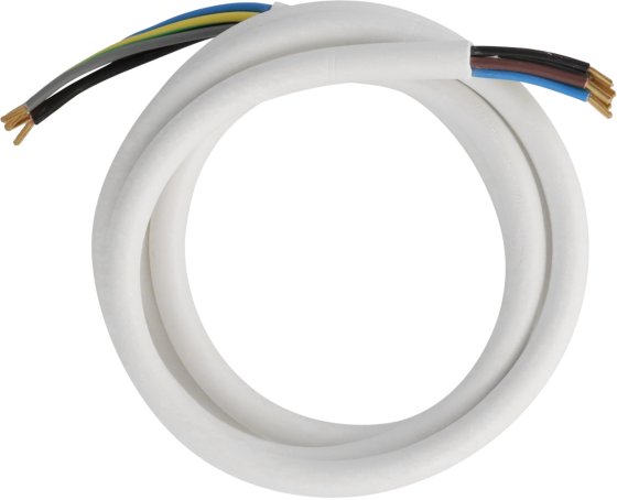 Herdanschlussleitung 2m H05VV-F 5G2.5 weiss - Produktbild