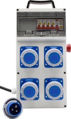 Stromverteiler BSV 4 ITRE2, EMO, RCD 30mA, 1.7m Kabel, 4x CEE 230V/16A IP67