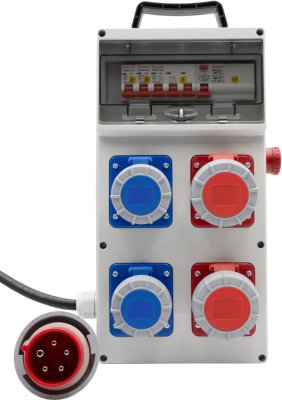 Stromverteiler BSV 4 ITRE3, EMO, RCD 30mA, 1.7m Kabel, 2x CEE 230V/16A IP67, 2x CEE 400V/16A IP67