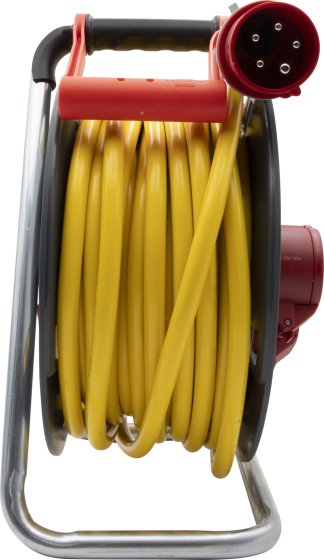 Professional CEE/5 Kabeltrommel 300 ST IP44, Phasenwender, 2xCEE 400V/16A + 1x230V Schutzkontakt, 25m AT-N07V3V3-F 5G2,5 - Produktansicht