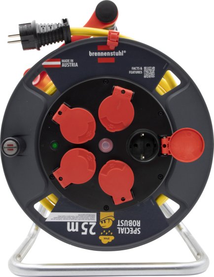 Professional Kabeltrommel 300 ST IP44, 5 Steckdosen, 25m AT-N07V3V3-F 3G2,5 - Produktansicht